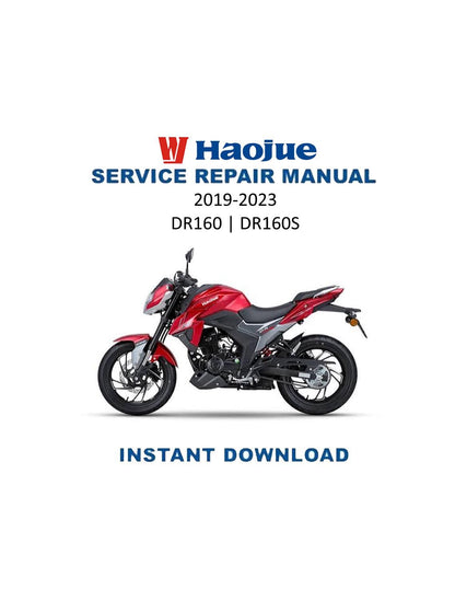 Haojue DR160 DR160S Motorcycle Service Manual | 2019-2023 - Service Manual PDF Instant Download