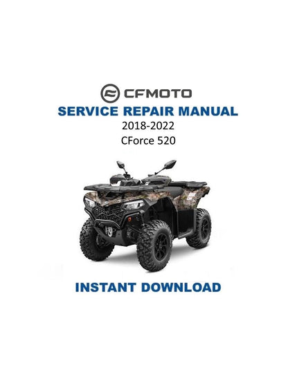 CFMOTO CForce 520 CF500AU-7A 7C ATV Service Manual | 2018-2022 - Service Manual PDF Instant Download