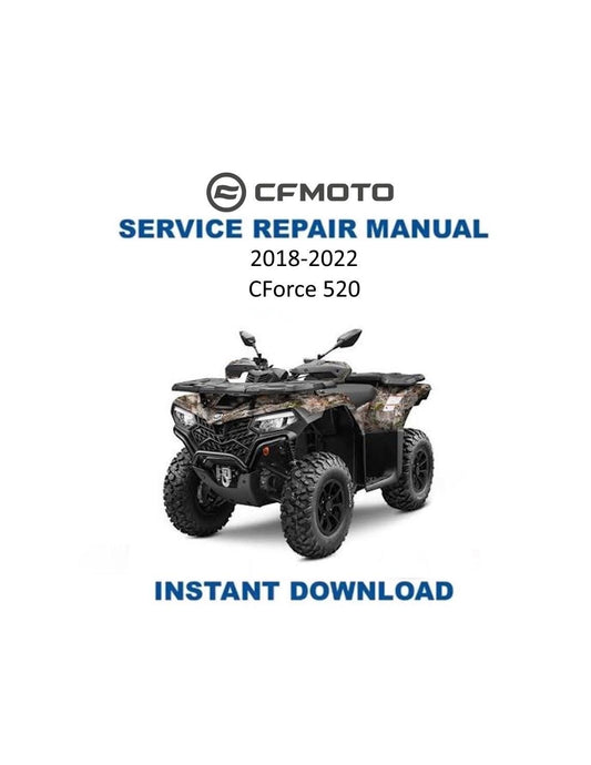 CFMOTO CForce 520 CF500AU-7A 7C ATV Service Manual | 2018-2022 - Service Manual PDF Instant Download