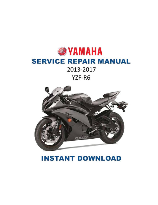 Yamaha YZF-R6 Motorcycle Service Manual | 2013-2016 - Service Manual PDF Instant Download