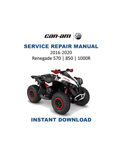 Can-Am Renegade 570 850 1000R ATV Service Manual | 2016-2020 - Service Manual PDF Instant Download