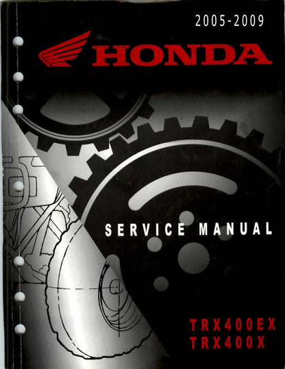 Honda TRX400EX TRX400X ATV Service Manual | 2005-2009 - sample page 2