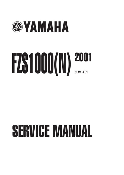 Yamaha FZS1000 Fazer Motorcycle Service Manual | 2001-2005 - sample page 2