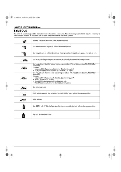 Honda Grom 125 Motorcycle Service Manual | 2013-2017 - sample page 8