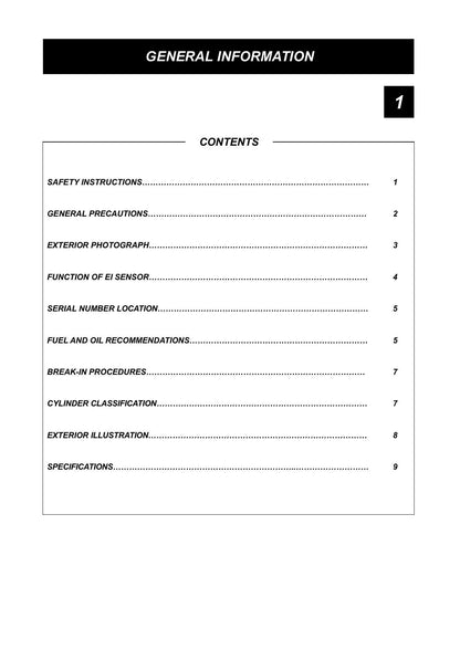 Benelli V302C Motorcycle Service Manual | 2023-2026 - sample page 3