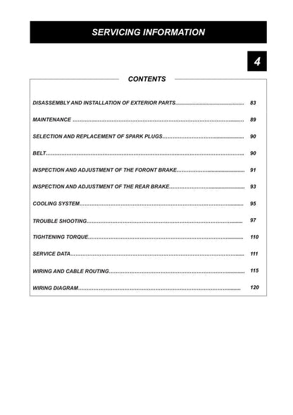 Benelli V302C Motorcycle Service Manual | 2023-2026 - sample page 9