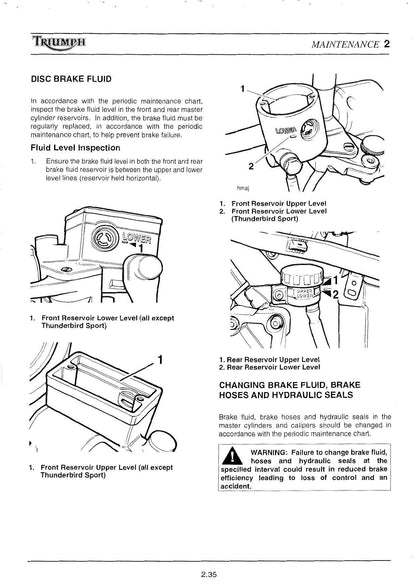 Triumph T300 750 1200 Motorcycle Service Manual | 1991-1999 - sample page 5