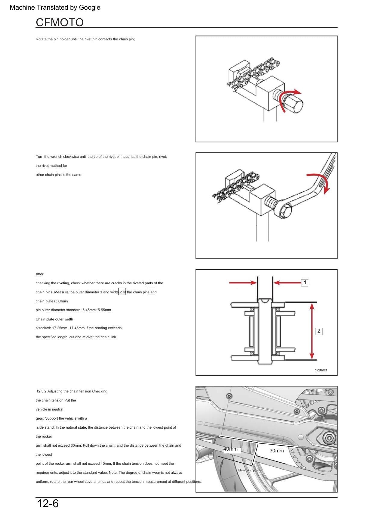 CFMoto 450MT Motorcycle Service Manual | 2023-2026 - sample page 4