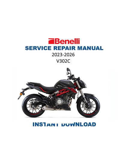 Benelli V302C Motorcycle Service Manual | 2023-2026 - Service Manual PDF Instant Download