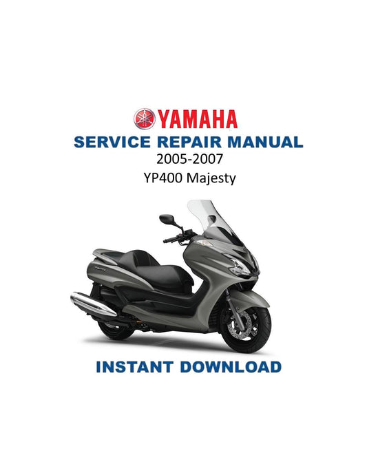 Yamaha YP400 Majesty Scooter Service Manual | 2005-2007 - Service Manual PDF Instant Download