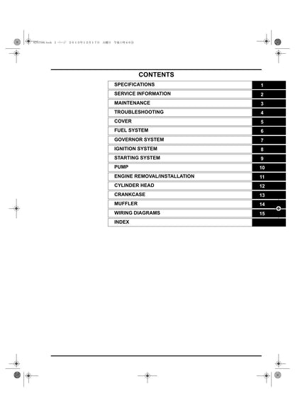 Honda WB30XH2 Water Pump Service Manual | 2013-2017 - sample page 2
