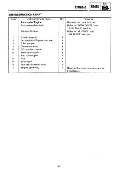 Yamaha EF1000 Generator Service Manual | 1995-1999 - sample page 6