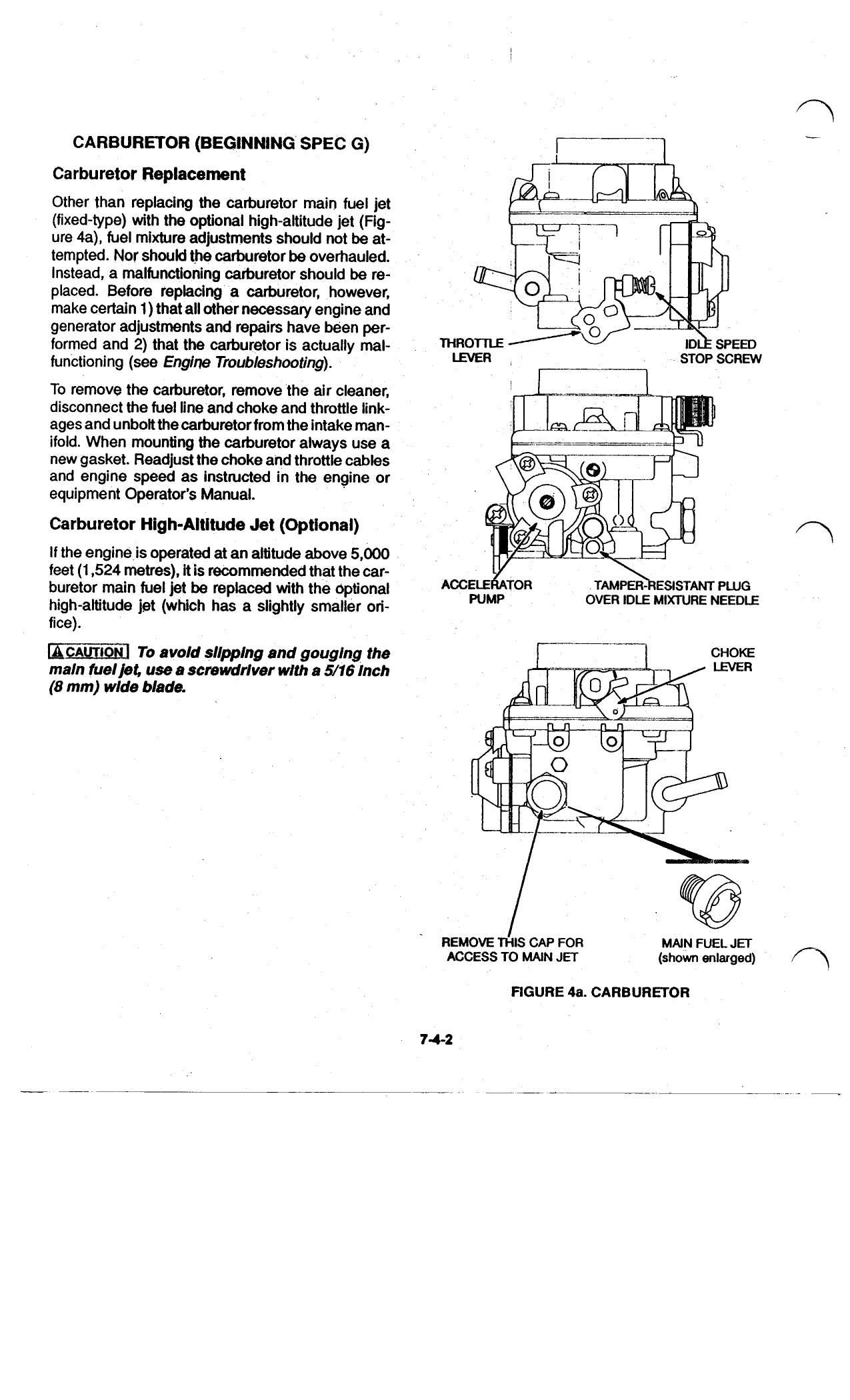 Onan Toro Power Plus P216 P218 P220 P224 Tractor Service Manual - sample page 4