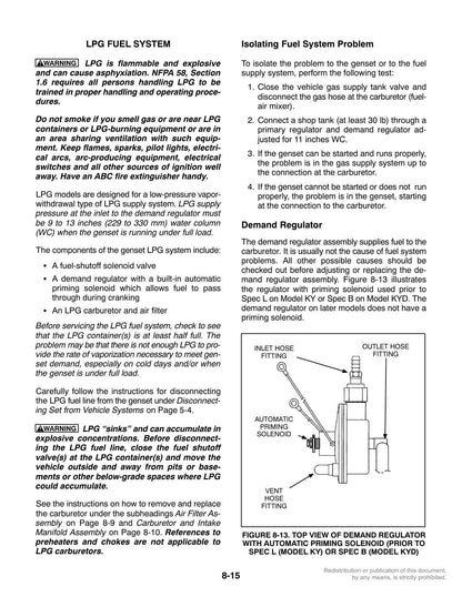 Onan KY KYD RV GenSet Generator Service Manual | 2006-2010 - sample page 3