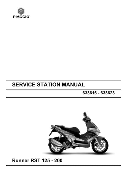 Piaggio Gilera Runner RST 125 200 Scooter Service Manual | 2007-2011 - sample page 1