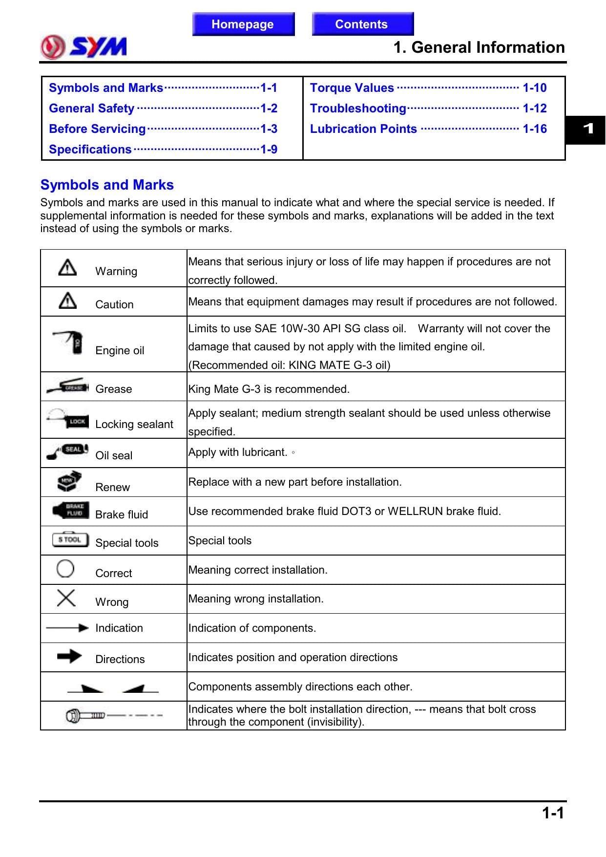 SYM Maxsym 400I Scooter Service Manual | 2012-2016 - sample page 4