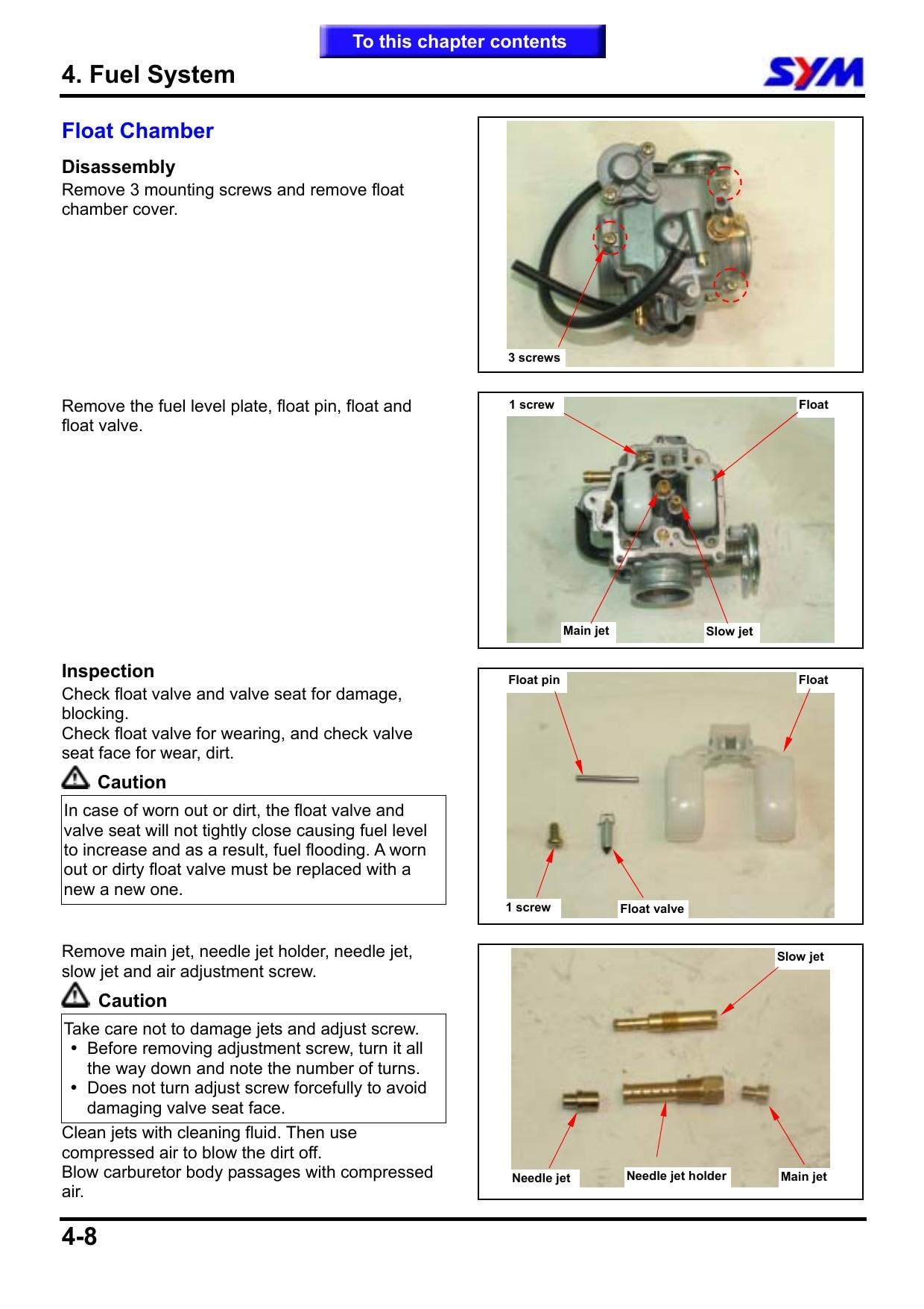 SYM GTS 250 Joymax 250 Scooter Service Manual | 2005-2009 - sample page 6