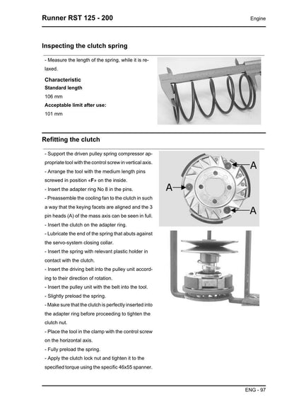 Piaggio Gilera Runner RST 125 200 Scooter Service Manual | 2007-2011 - sample page 5
