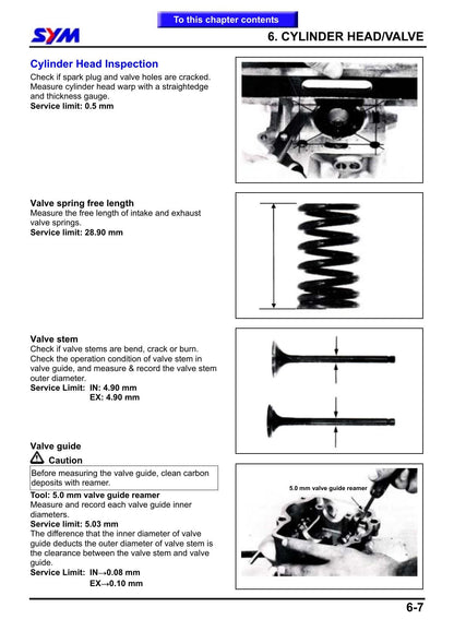 SYM HD125 HD200 Motorcycle Service Manual | 2000-2004 - sample page 7