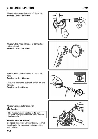 SYM Fiddle II 50cc Scooter Service Manual | 2005-2009 - sample page 8