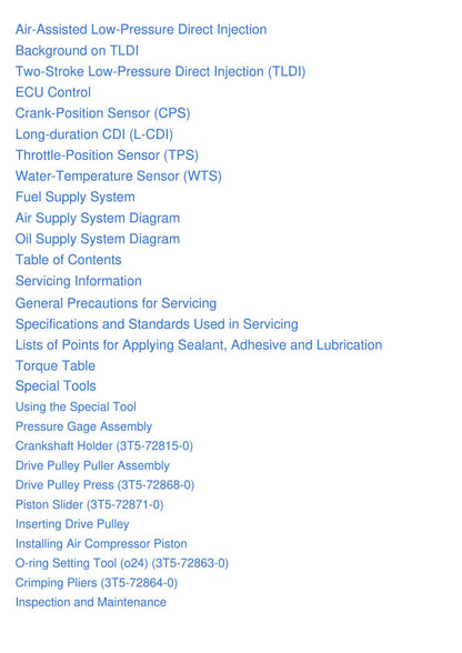 Tohatsu TLDI 40 50 HP Outboard Service Manual | 2000-2004 - sample page 6