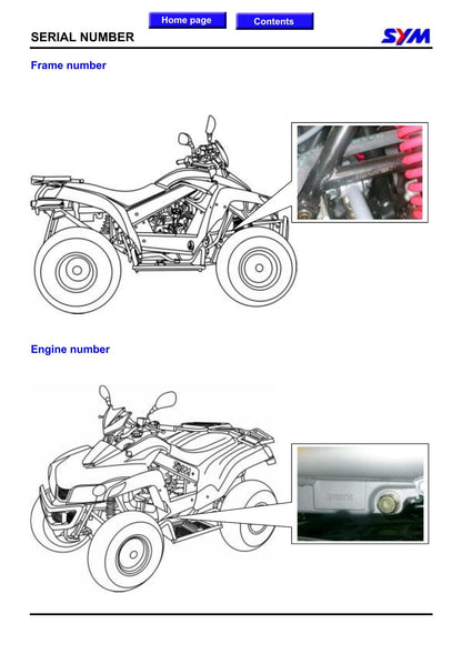 SYM Quad Lander 250 UA25A ATV Service Manual | 2003-2007 - sample page 5