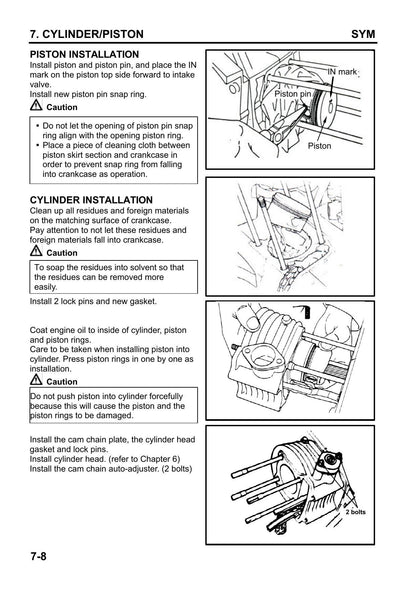SYM Symphony 150 Scooter Service Manual | 2005-2009 - sample page 7