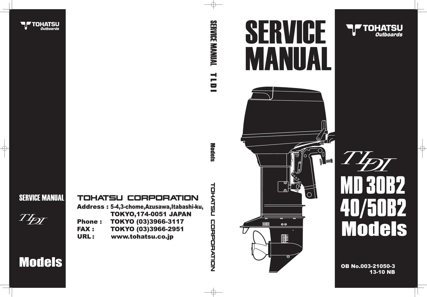 Tohatsu MD 30B2 40B2 50B2 Outboard Service Manual | 2013-2017 - sample page 1