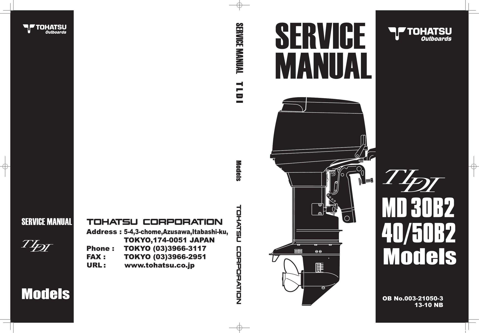 Tohatsu MD 30B2 40B2 50B2 Outboard Service Manual | 2013-2017 - sample page 1