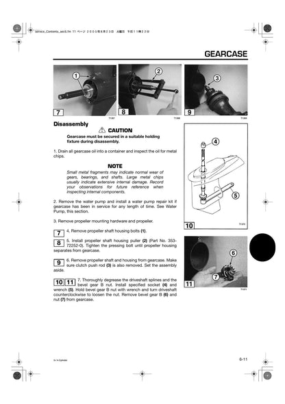 Tohatsu M 40 50 60 70 80 90 115 140 HP Outboard Service Manual | 2005-2009 - sample page 6
