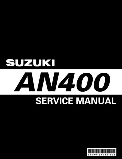 Suzuki Burgman AN400 Scooter Service Manual | 2003-2010 - sample page 1