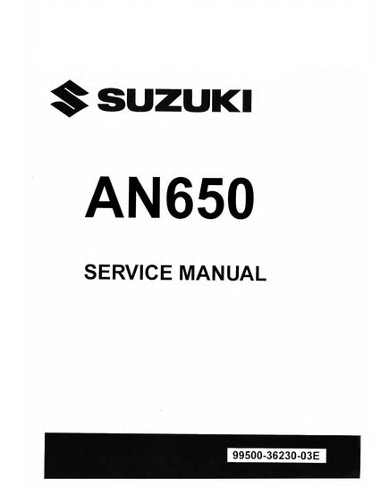 Suzuki Burgman 650 AN650 Scooter Service Manual | 2013-2016 - sample page 1