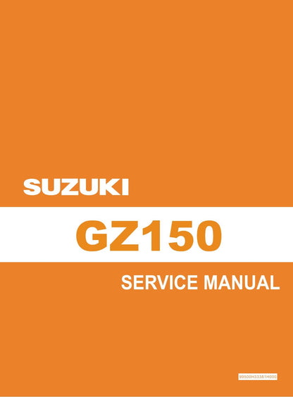 Suzuki GZ150 Motorcycle Service Manual | 2011-2015 - sample page 1