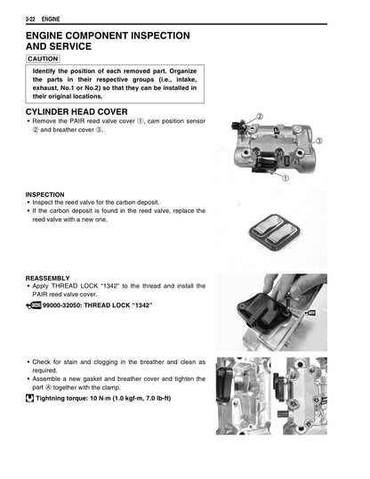 Suzuki AN650 Burgman 650 Scooter Service Manual | 2003-2009 - sample page 4