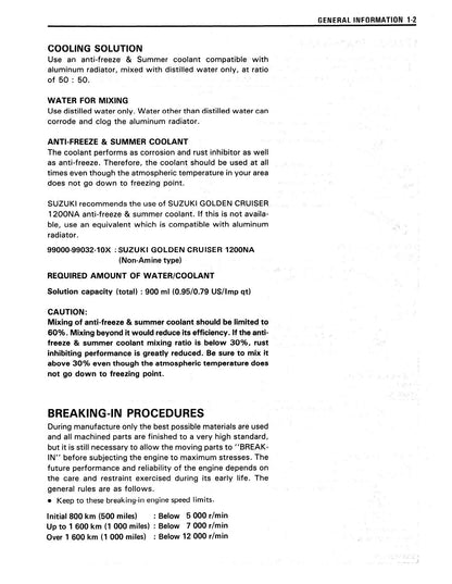 Suzuki TS200R Motorcycle Service Manual | 1990-1994 - sample page 8