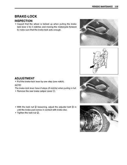 Suzuki Burgman AN400 Scooter Service Manual | 2003-2010 - sample page 3