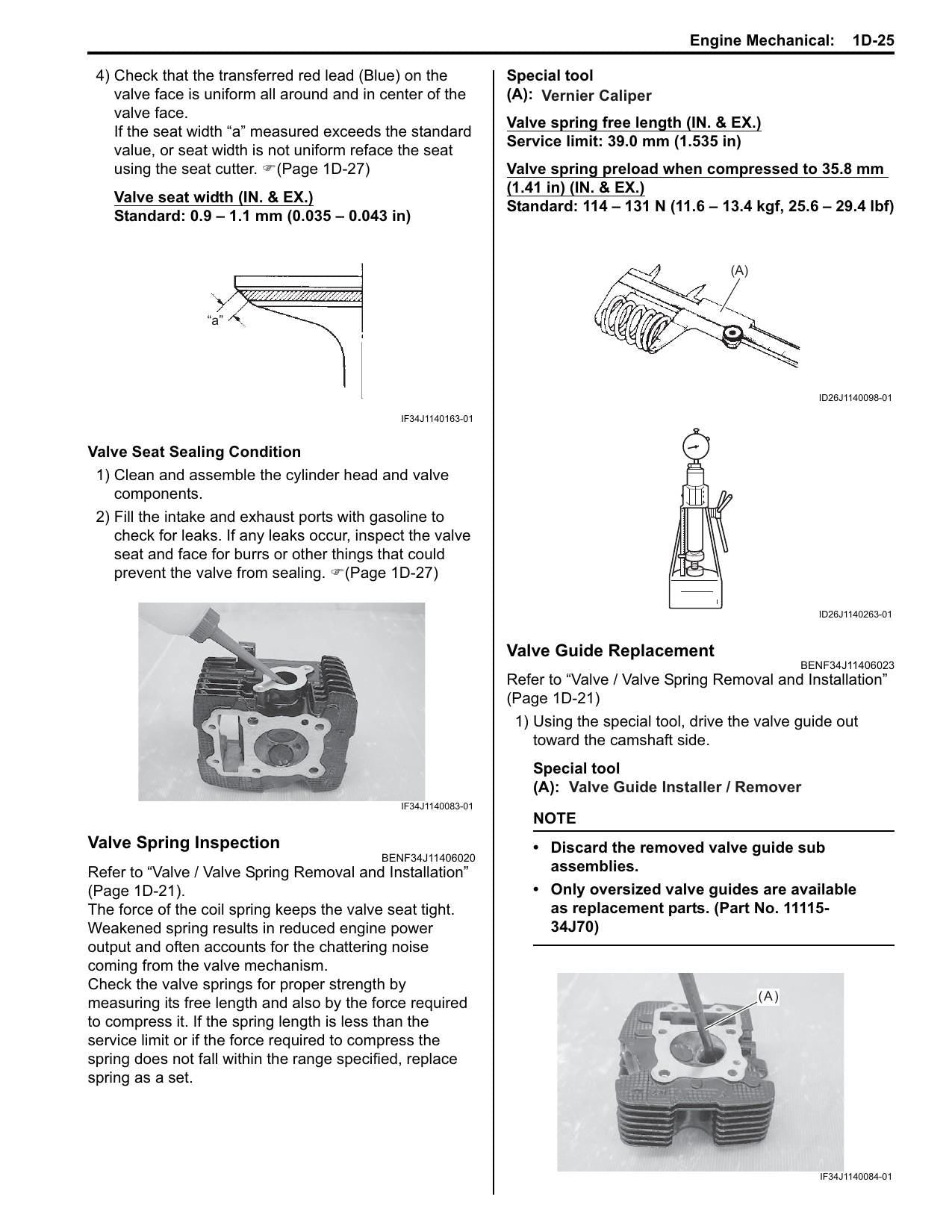 Suzuki GSX150 Motorcycle Service Manual | 2015-2019 - sample page 3