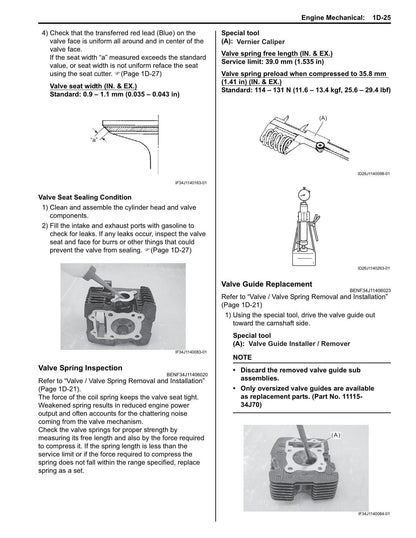 Suzuki GSX150 Motorcycle Service Manual | 2015-2019 - sample page 3