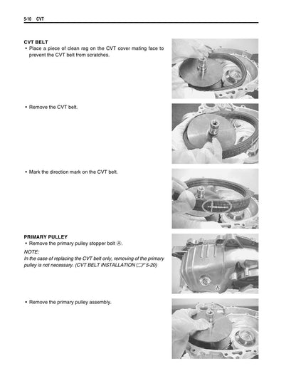 Suzuki AN650 Burgman 650 Scooter Service Manual | 2003-2009 - sample page 3