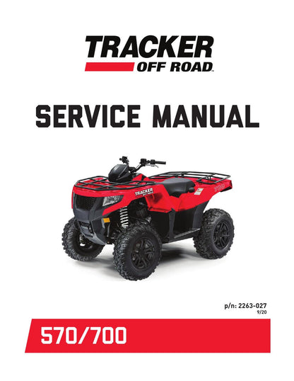 Tracker Off Road 570 700 ATV Service Manual | 2021-2025 - sample page 1