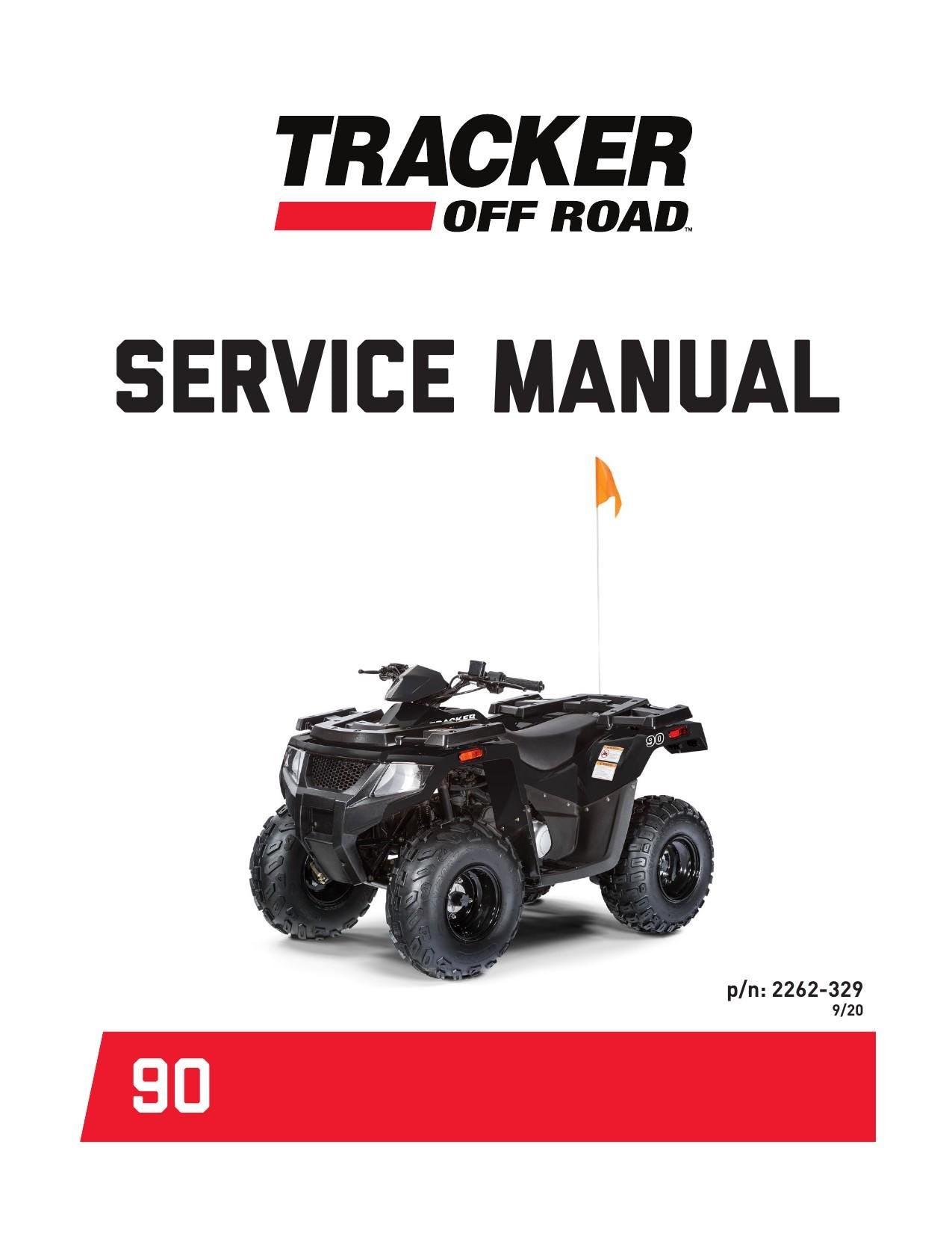 Tracker Off Road 90 ATV Service Manual | 2021-2025 - sample page 1
