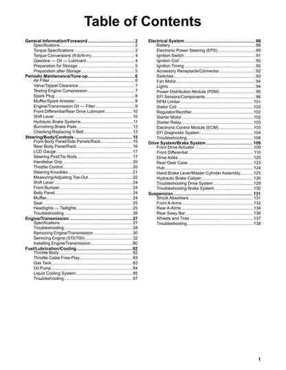 Tracker Off Road 570 700 ATV Service Manual | 2021-2025 - sample page 2