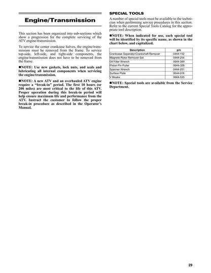 Tracker Off Road 450 ATV Service Manual | 2021-2025 - sample page 7