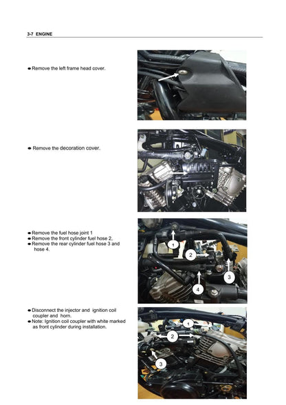 Hyosung GV125S Motorcycle Service Manual | 2019-2023 - sample page 3