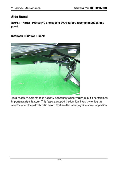 KYMCO Downtown 350I Scooter Service Manual | 2013-2017 - sample page 4