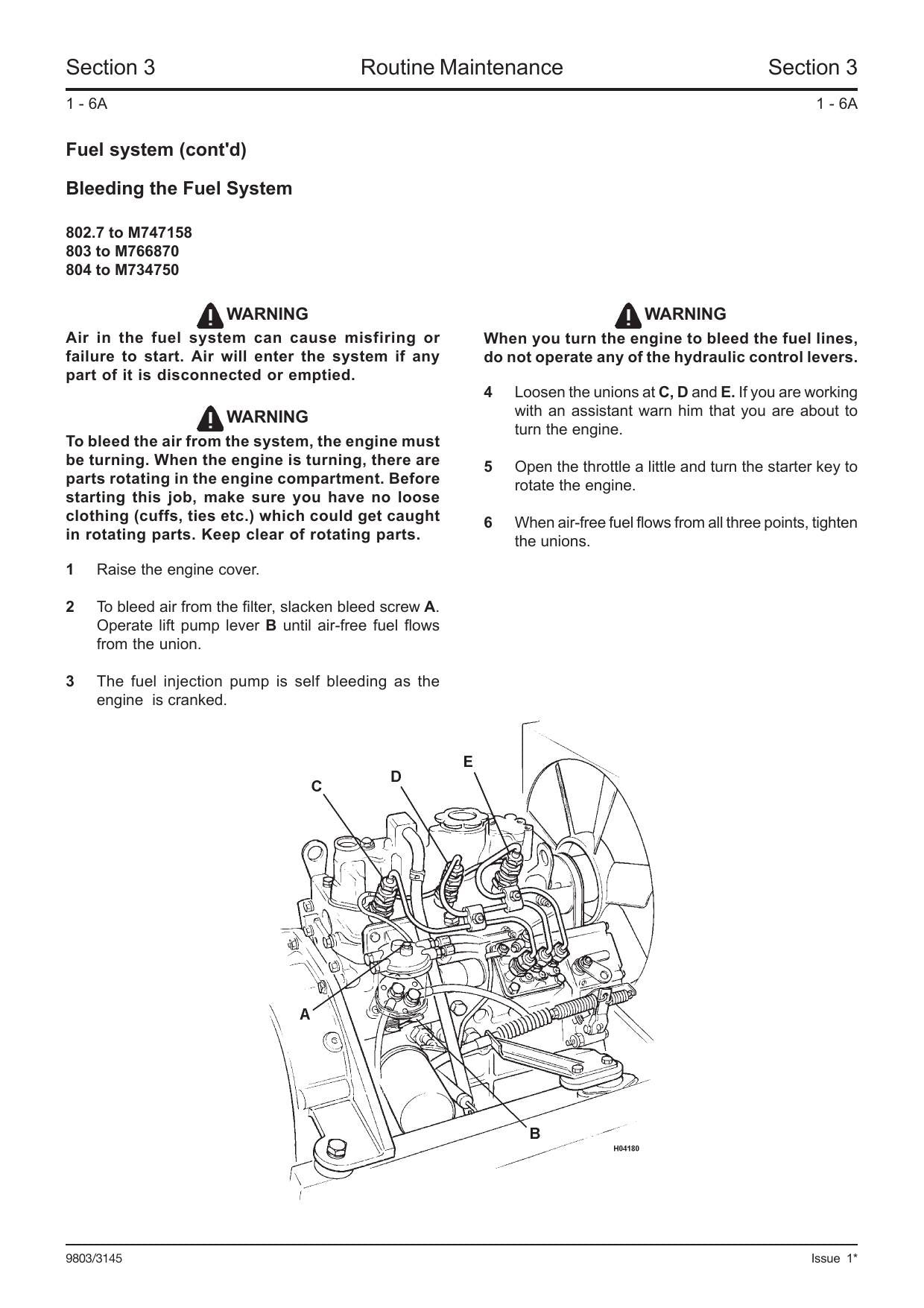 JCB 802.7 803 804 Plus Super Mini Excavator Service Manual | 1994-2005 - sample page 4