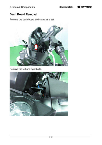 KYMCO Downtown 350I Scooter Service Manual | 2013-2017 - sample page 2