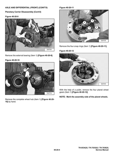 Massey Ferguson TH6534 TH7035 TH7038 Telehandler Service Manual | 2016-2020 - sample page 4