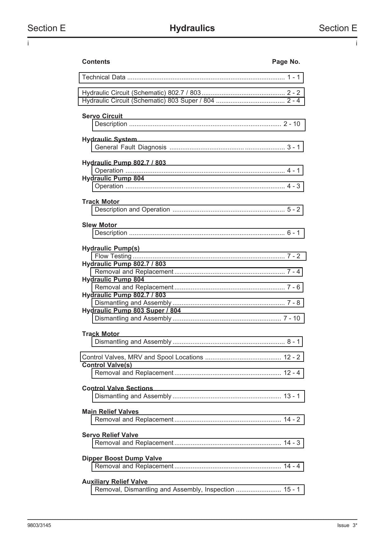 JCB 802.7 803 804 Plus Super Mini Excavator Service Manual | 1994-2005 - sample page 7