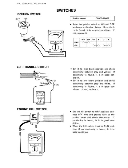 Suzuki FZ50 50cc Motorcycle Service Manual | 1979-1983 - sample page 4